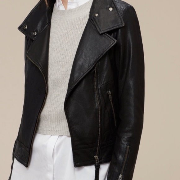 MACKAGE KENYA LEATHER JACKET- Color Nude XXS - Picture 2 of 6